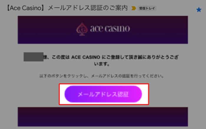 エースカジノ AceCasino オンラインカジノ スポーツベット 登録方法 登録手順